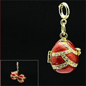 Fashion popular handmade enamel Easter Fabege egg charm, neckalces pendant charms
