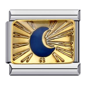 Jiagelin Charm Exquisite Customized Photo Italian Bracelet Drip Oil 9mm Link Charm Stainless Steel Bracelet for Women