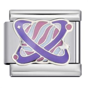 Jiagelin Charm New Cute Color Planet Italian Charm Link Stainless Steel Planet DIY Unique Personality Italian Charm Bracelet