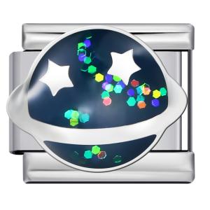 Jiagelin Charm Compact and exquisite Italian charm non fading stainless steel DIY space planet pattern Italian charm bracelet couple gift