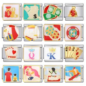 New Chess and Card Chips, Poker Elements, Italian Bracelet