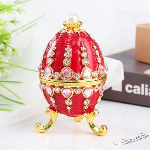 Electroplated Diamond Inlaid Metal Crafts, Gifts, Ornaments, Creative Easter Eggs, Home Decorations